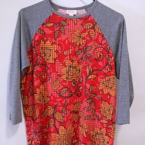 LulaRoe 3/4 shirt tee Small